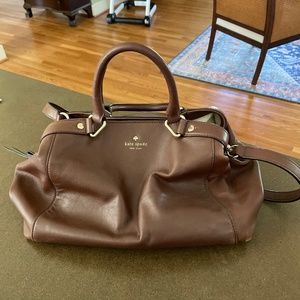 Medium Chocolate Brown Leather Kate Spade Satchel